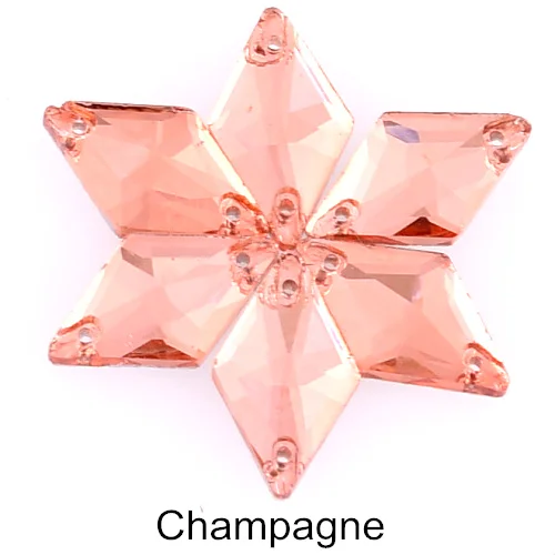 Champagne 28 шт 11x19 мм Красочные ромб Стекло пришить стразы плоские с оборота с украшением в виде кристаллов швейные камни одежда Jewellery наборы для ухода за кожей для Сделай Сам одежда B1233 - Цвет: Champagne