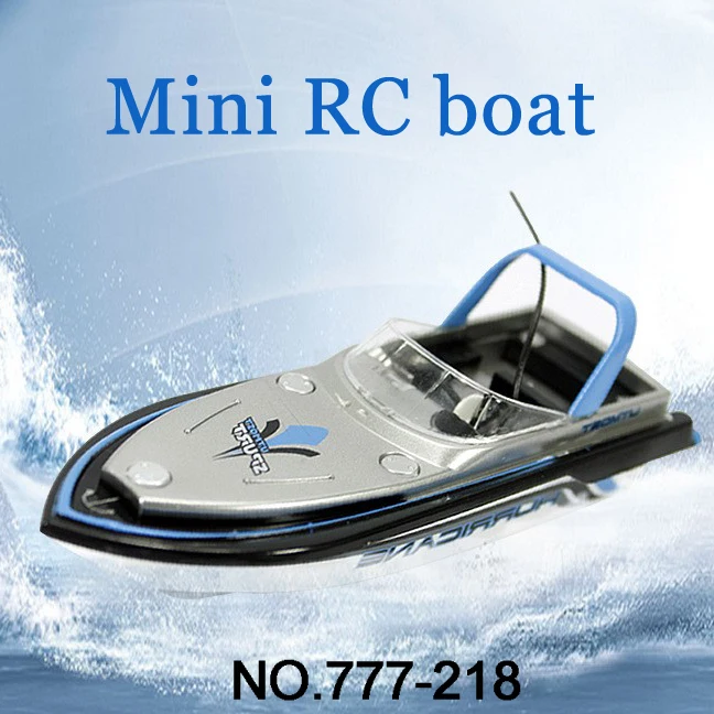 Brand New RC Boat Barco RC 777-218 Remote Control Mini RC Racing a Boat Model Speedboat with Kid Gift FSWB