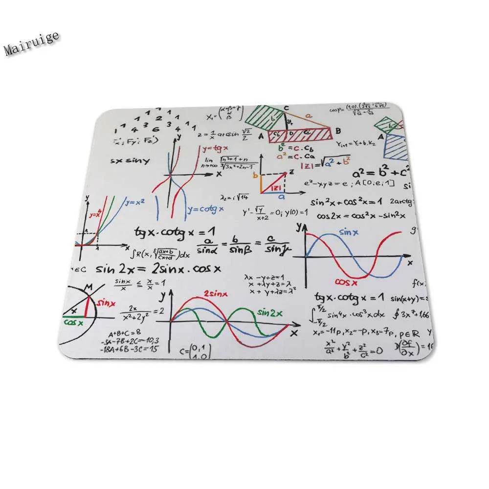 Mairuige математическая формула прямоугольник 180X220X2MM 250X290X2MM без компьютера коврик