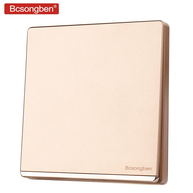 Домашний переключатель Bcsongben настенный света цвета шампанского золотистого