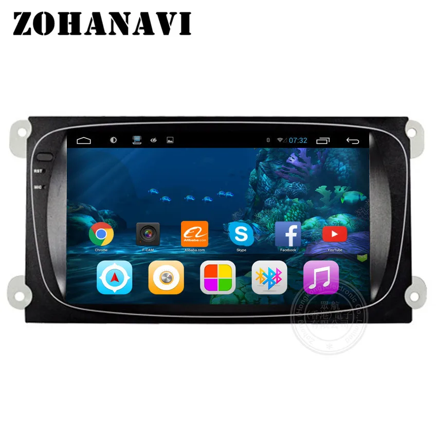ZOHANAVI Восьмиядерный автомобильный dvd-плеер на основе Android gps для Ford MONDEO Focus 2 2004 2005 2006 2007 2008 2009 2010 2011 радио аудио gps