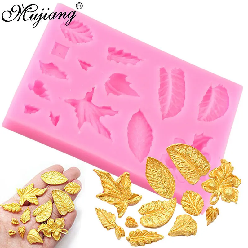 Сделай своими руками листья набор силиконовых форм форма для шоколадной мастики