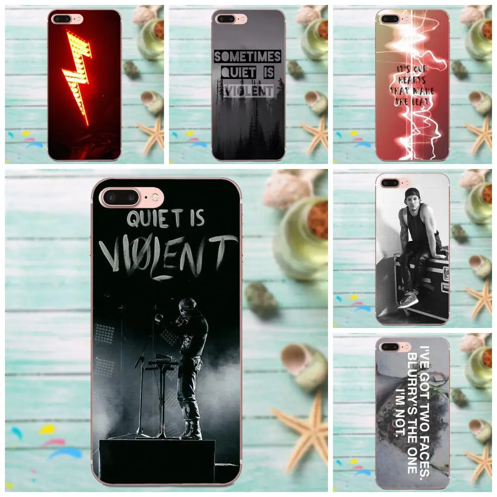 Для Apple iPhone 4 4S 5 5C 5S SE 6 6S 7 8 Plus X XS Max XR мягкий чехол для мобильного телефона Twenty One Pilots