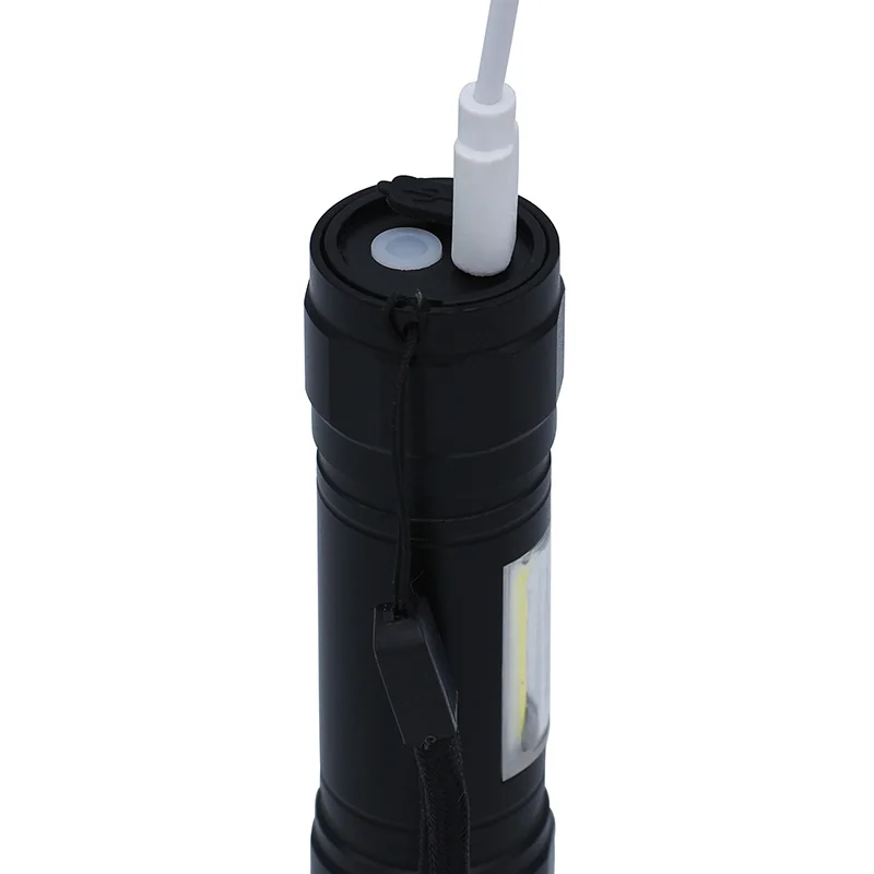 Коба T6 перезаряжаемый светодиодный фонарик УДАРА водонепроницаемый тактические