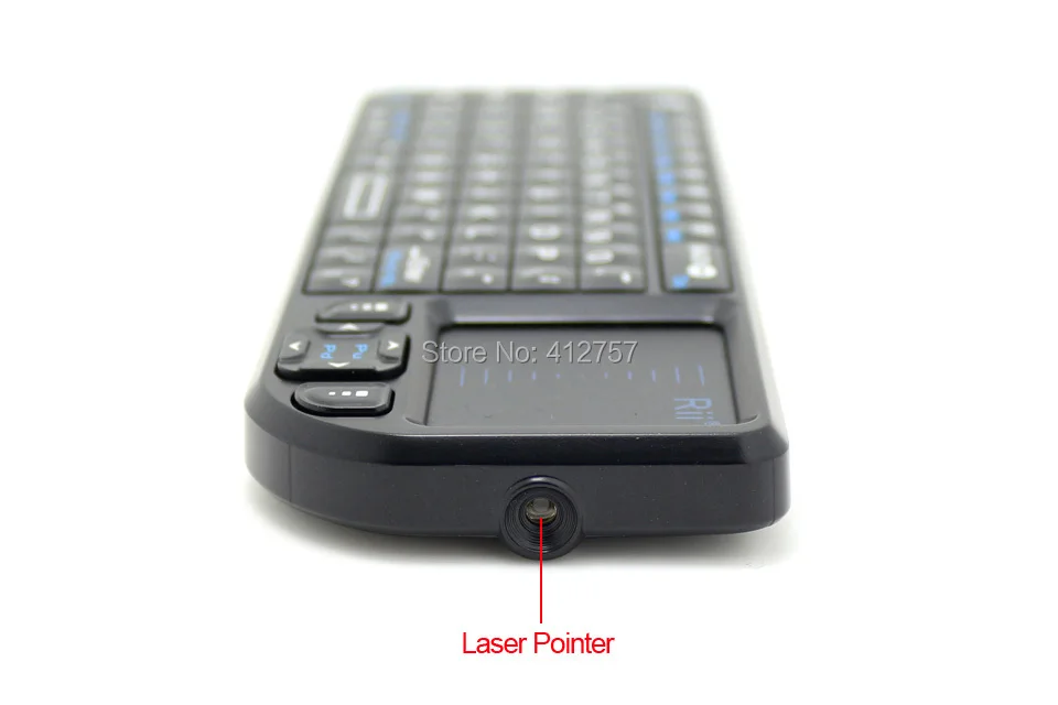 Rii K02BT bluetooth-клавиатура с подсветкой, беспроводная мини-клавиатура Fly mouse с тачпадом для Android tv Box, мини-ПК, ноутбука, планшетов