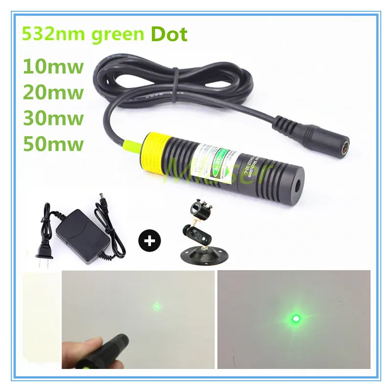 Лазерный модуль D18mm 532nm 10mw 20mw 30mw 50mw Dot для резки одежды/резки древесины