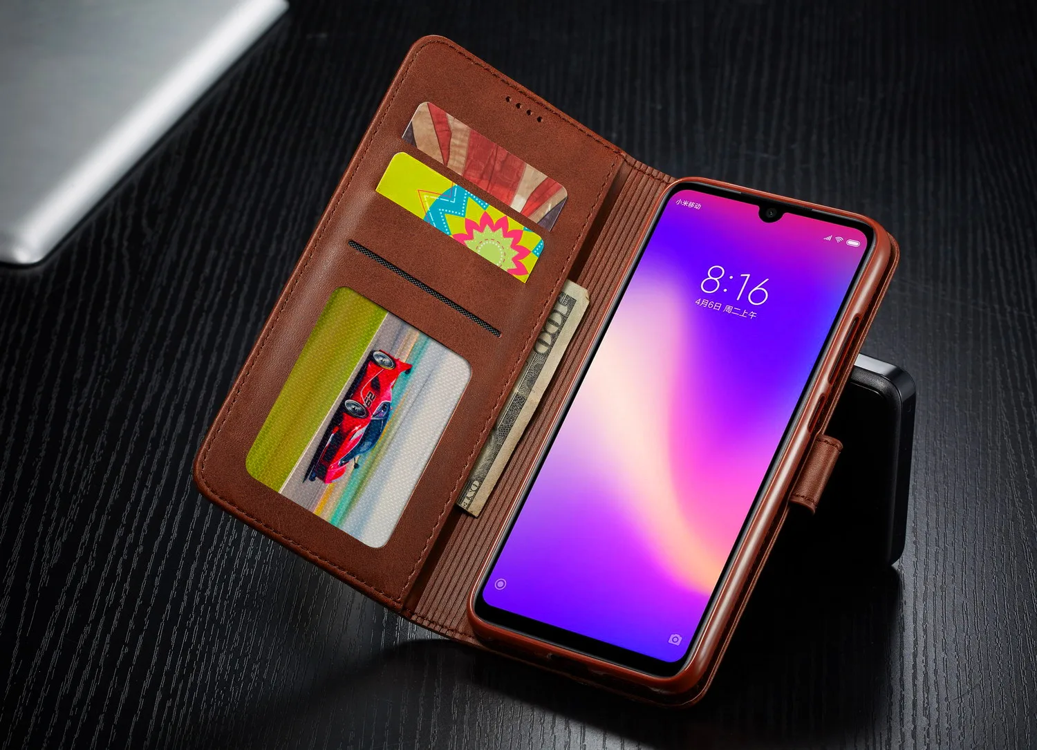 Роскошный деловой кожаный чехол-Бумажник для телефона Xiaomi Redmi Note 7 чехол с