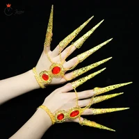 bollywood fingernail accessories belly dance thousands hands india dancewear dance bracelets gold indian jewelry bracelets