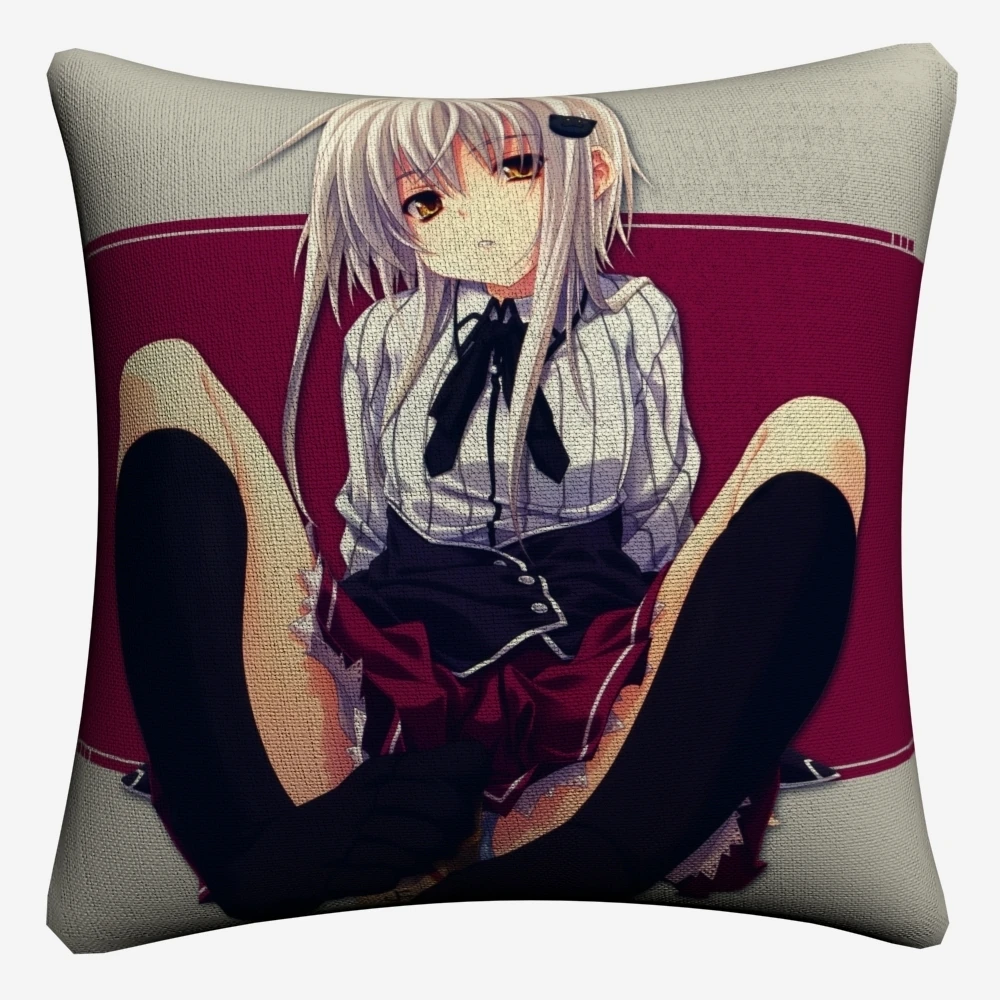 Высокая школа DXD Сексуальная Rias хлопок Декоративная Подушка, Лен крышка 45x45 см для дивана наволочка для подушки стула домашний декор Almofada