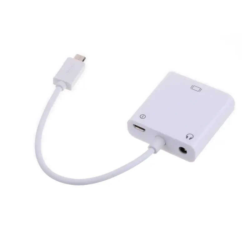 Видеоадаптер VGA Micro USB в кабель переходник с аудиокабелем 3 5 мм для Samsung HTC LG