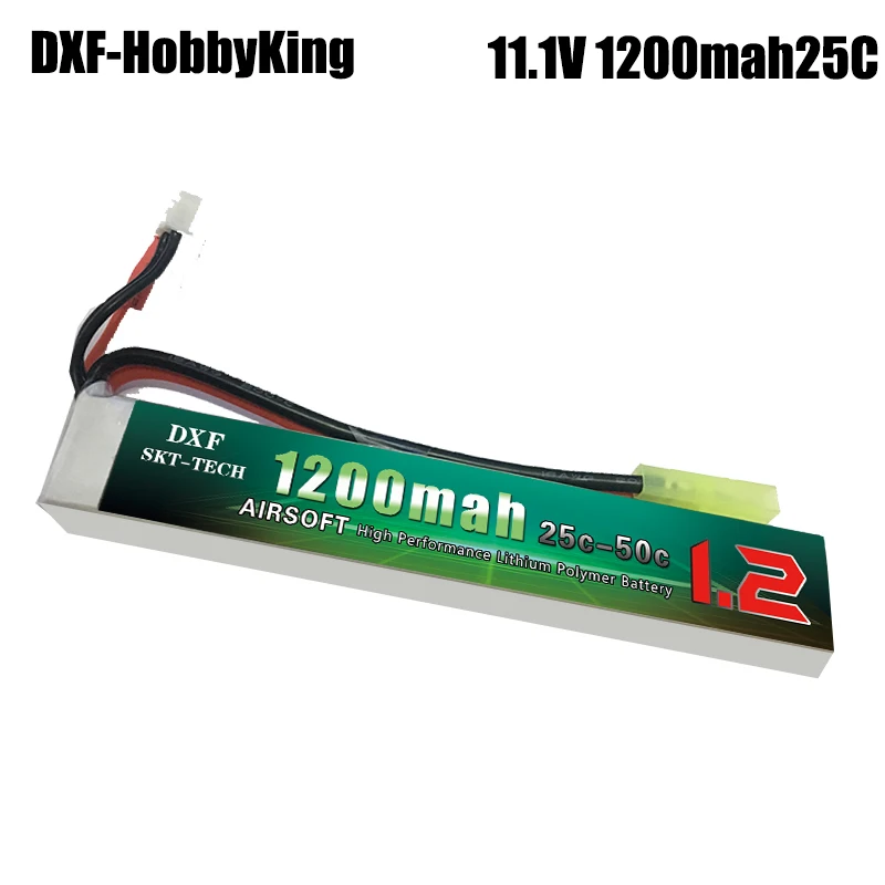 2017 хорошее качество DXF литий-полимерный Lipo аккумулятор 11 1 В 1200 мАч 25C 3S T штекер для