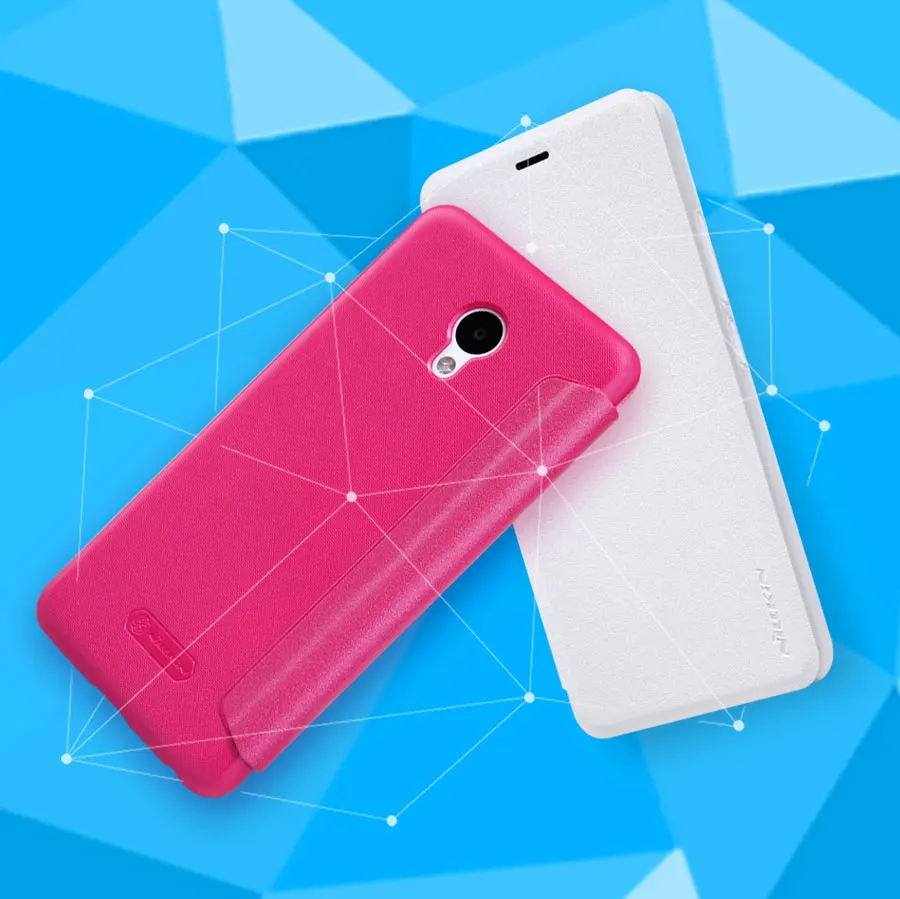 100% ОРИГИНАЛЬНЫЙ Бренд NILLKIN НОВЫЙ КОЖАНЫЙ ЧЕХОЛ-Искра Кожаный Чехол для meizu M5 флип