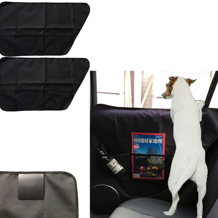 

2PCS Scratch Proof Storage Bag for Back Door Side Border Anti-scratch/kick from Pet Dog Protective Pad Stowing Tidying Universal