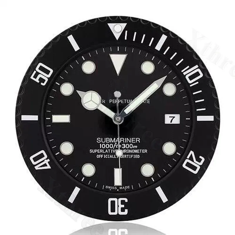S& F роскошный дизайн большие металлические настенные часы Horloge декор с соответствующие логотипы