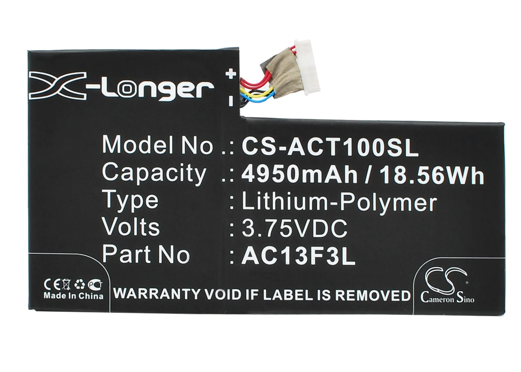 Кэмерон Sino 4950 мАч батарея AC13F3L для acer A1-A810, Iconia A1, Iconia A1-810, W4-820P