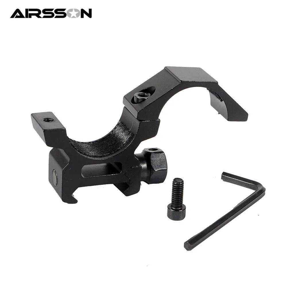 Airsoft 25mm Ring Quick Release Scope Holder Tactical Hunting Accessories Wide Low Mount Military Heavy Duty Weaver Rail|scope mount flashlight|25mm