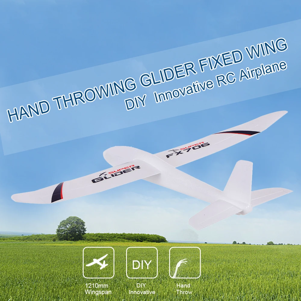 Ручной Планер для метания крыльев модель DIY гоночного самолета с фиксированным