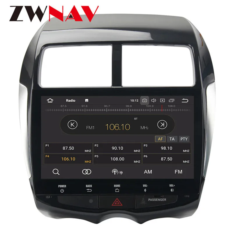 ZWNAV Android 9,0 PX5 8 ядерный 4G+ 32G ips экран gps Авторадио Навигация мультимедиа для Mitsubishi ASX Citroen C4 peugeot 4007