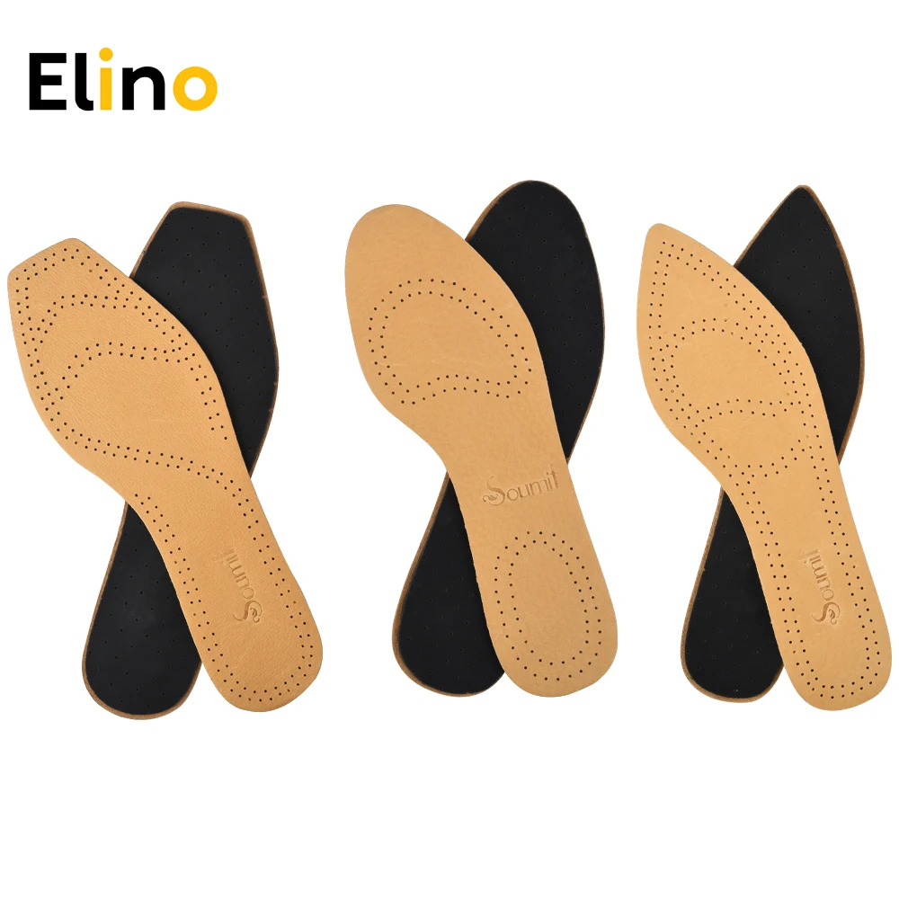 Elino/3 пары кожаных стельок для обуви из свиной кожи женские стельки латекса