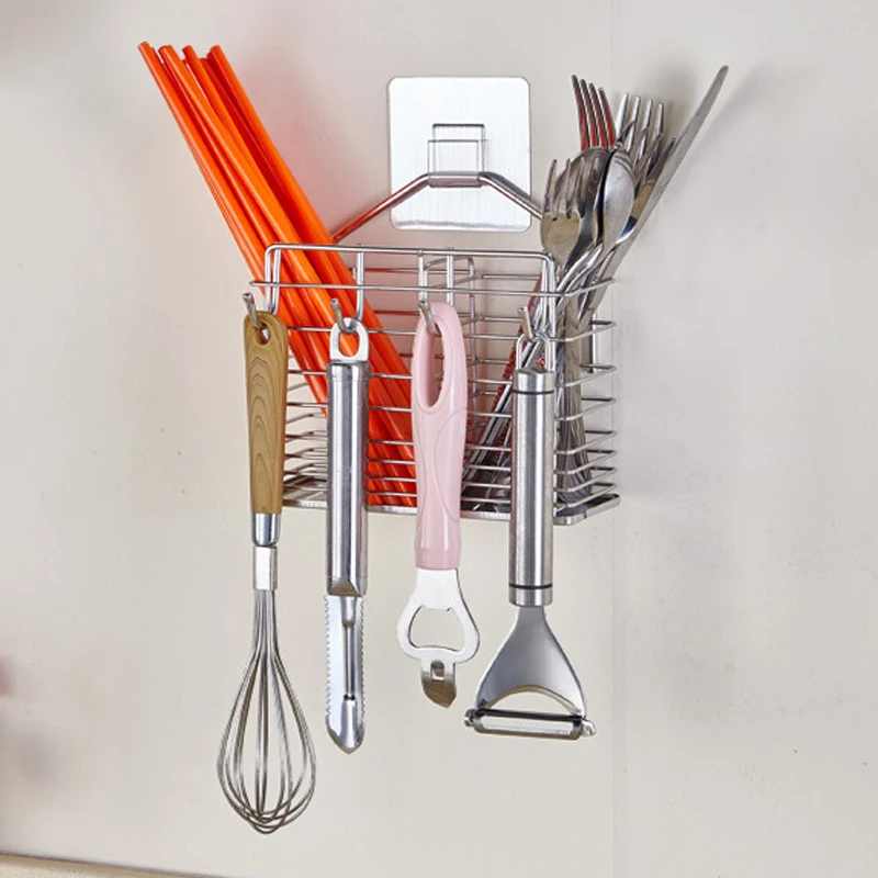 Многофункциональный кухонный Органайзер из нержавеющей стали палочки для еды