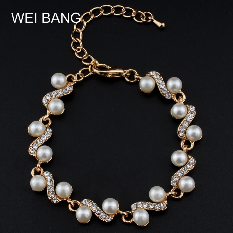 Высококачественные браслеты с подвесками золотого и серебряного цвета