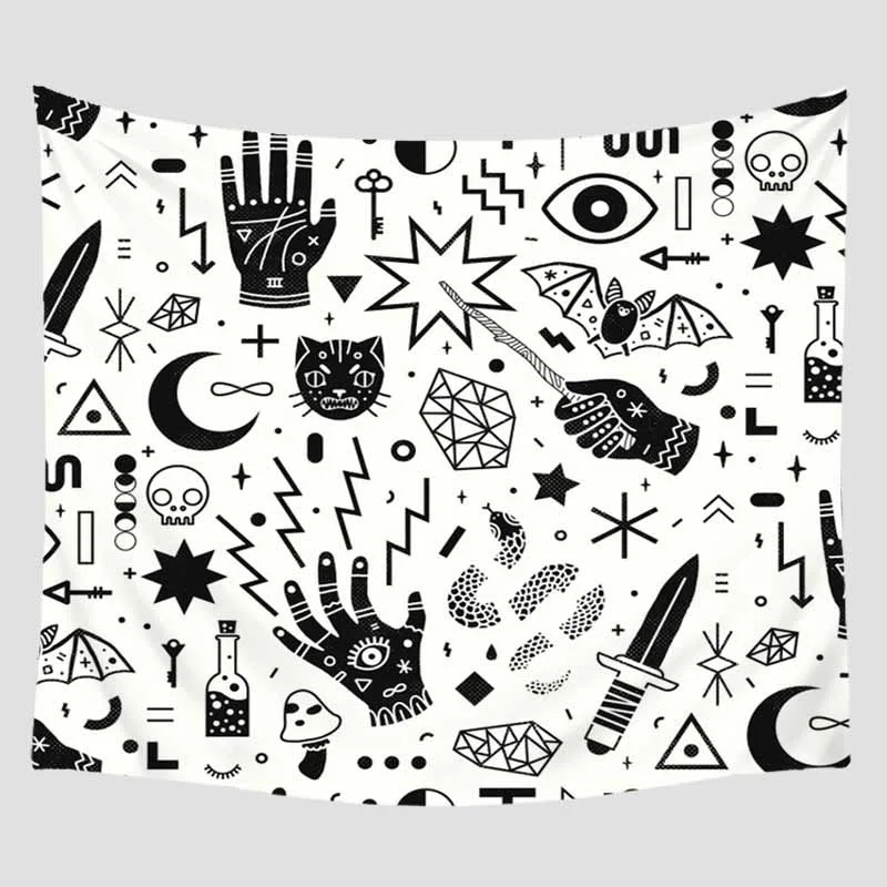 Настенное подвесное одеяло с мультяшным принтом украшение для дома путешествия