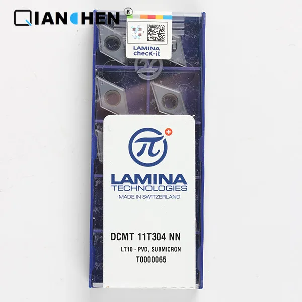 Оригинальные высококачественные Высокопроизводительные LAMINA DCMT 11T304 NN LT10(10 шт./лот) вольфрамовые карбидные режущие инструменты вставки