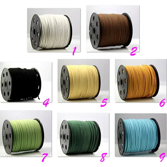 100 ярдов/рулон замшевая кожаная лента кожаные шнуры скрытая веревка для