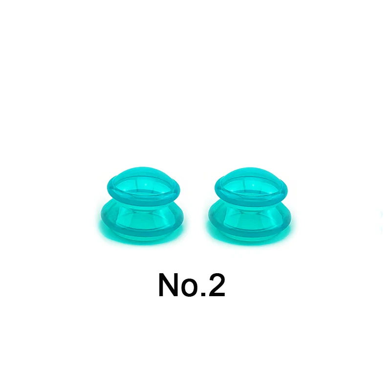 Green No.2x2P 2p присоски антицеллюлитные силиконовые массажные чашки для тела КИТАЙСКИЕ чашки для потери веса вакуумные чашки синий/зеленый/розовый Прямая поставка - Цвет: Green No.2x2P