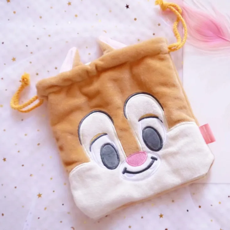 ЦУМ мультфильм милый Chipmunk Дональд Дак Дейзи Зонт кошка Мэри слон Дамбо плюшевый нарисованный Карманный мешок сумка для хранения косметики макияж сумка