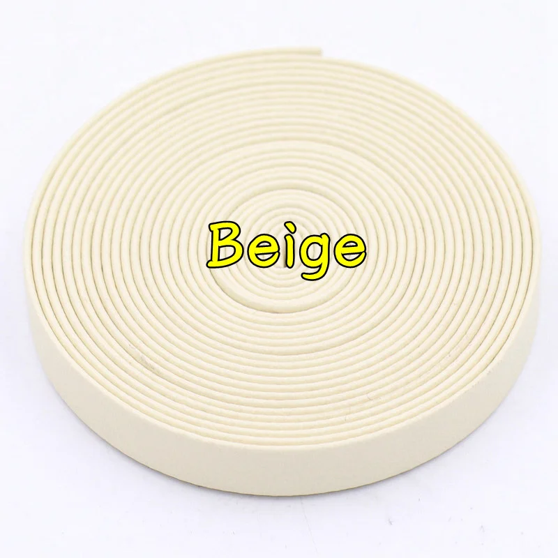 Beige 3 м/шт 10 мм ширина шнура из искусственной кожи для DIY ювелирных изделий ручной работы аксессуары пояса одежды - Цвет: Beige