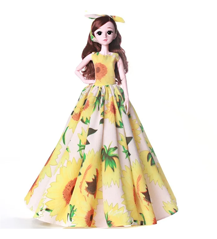 1 шт. Одежда для кукол Аксессуары Одежда для 60 см BJD куклы игрушки для девочек мода длинное платье Аксессуары куклы игрушки