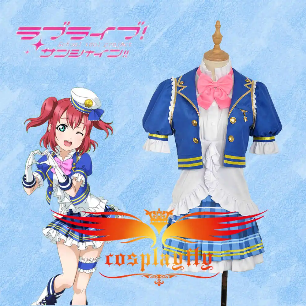 LoveLive! SunShine! akours Dia Kanan Mari Chika Ruby Yoshiko Riko Watanabe You Hanamaru сценическое платье для девочек