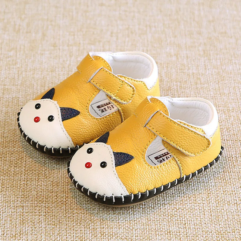 Обувь из натуральной кожи для новорожденных девочек и мальчиков модная мягкая