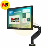 nb f85a desktop mechanical spring full motion 22 32 inch monitor holder mount arm with two usb ports bracket loading 2 8kgs
