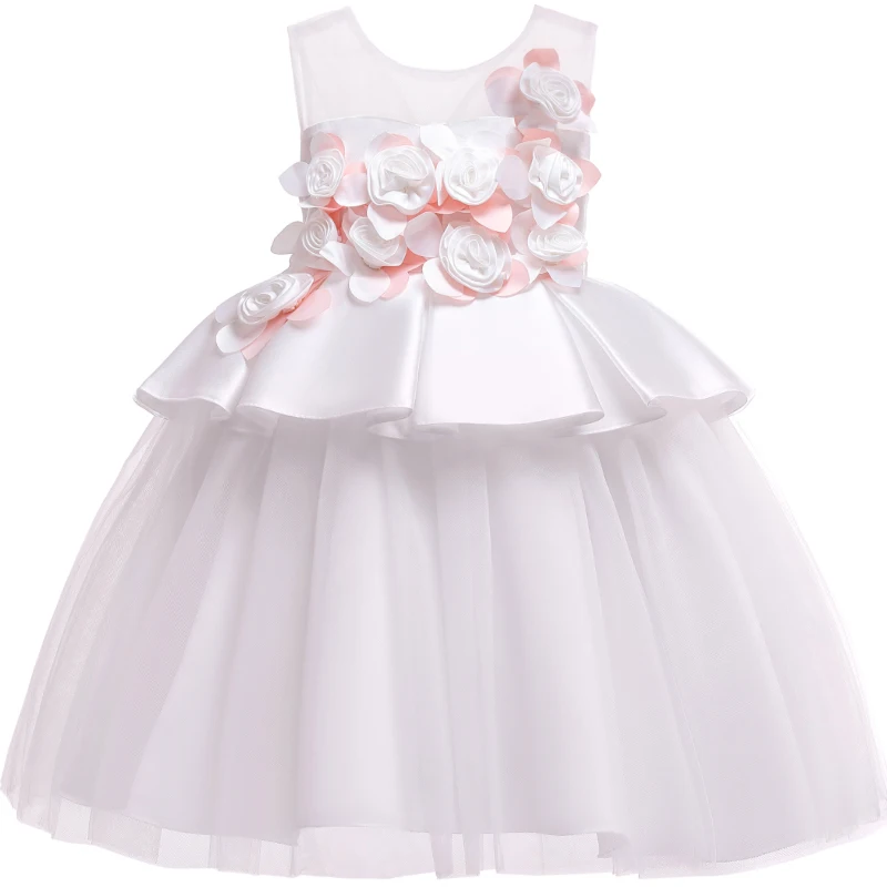 Toddler Kids Baby Girls Summer Dresses Tutu Flower Party Prom Costume Girl Pageant Wedding Evening Dress 3 4 5 6 7 8 9 10 Years | Детская