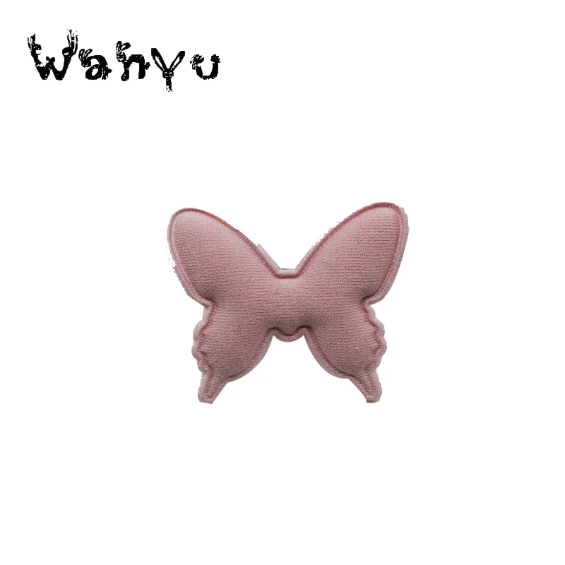 30PCS Fabric Cloth 5*4.3cm Butterfly Padded Patches Appliques For Accessoires De Vetements Hairpin | Дом и сад
