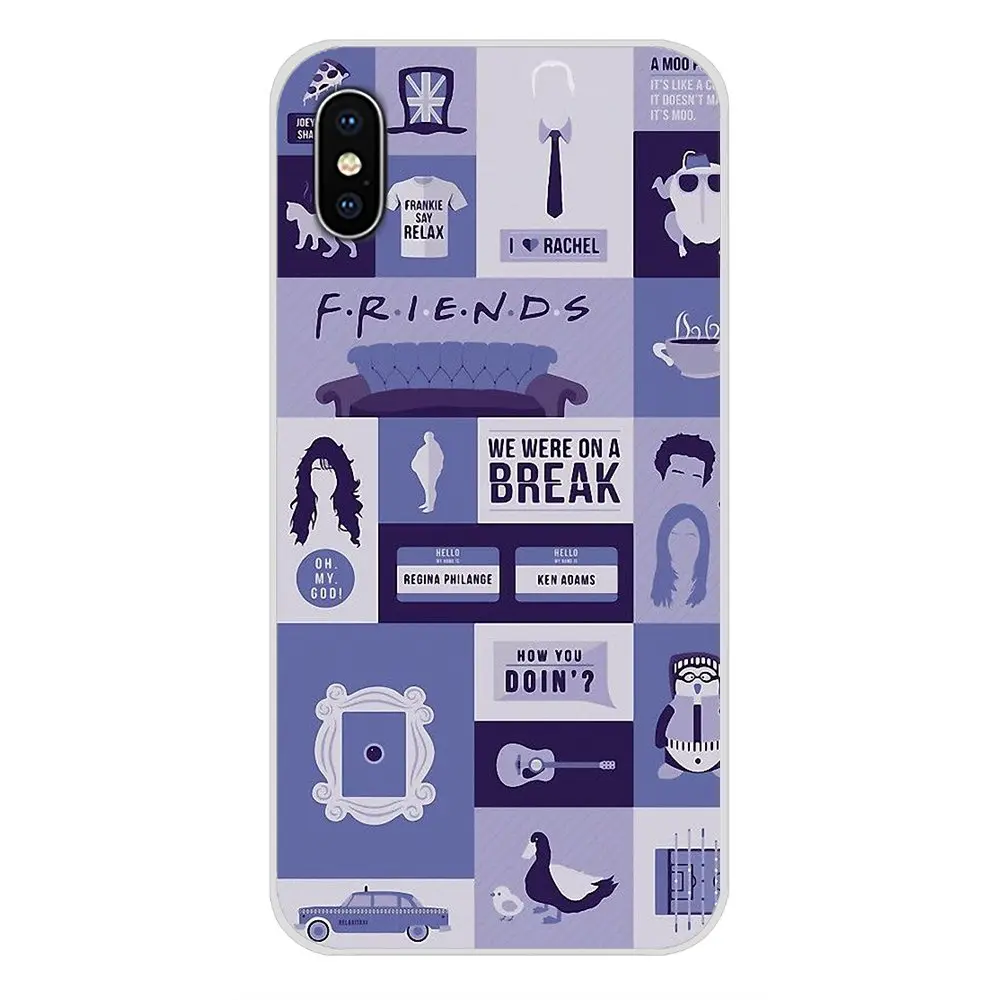 For Xiaomi Redmi Note 6A MI8 Pro S2 A2 Lite Se MIx Max 2 3 Oneplus 6T Friends tv show poster Transparent Soft Shell Covers | Мобильные