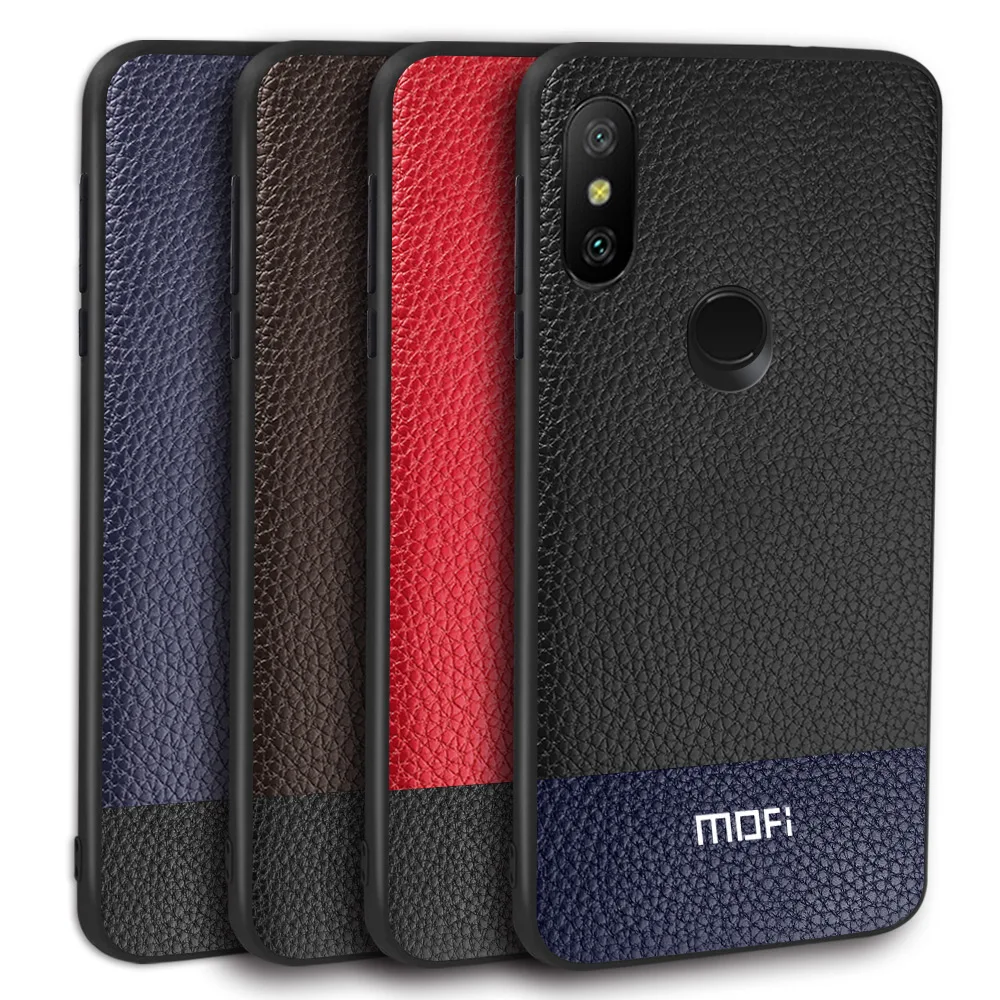 Чехол для Xiaomi Redmi Note 6 Pro Чехол для Redmi Note 6 чехол MOFi Силиконовый противоударный чехол из искусственной кожи PC Folio Capas