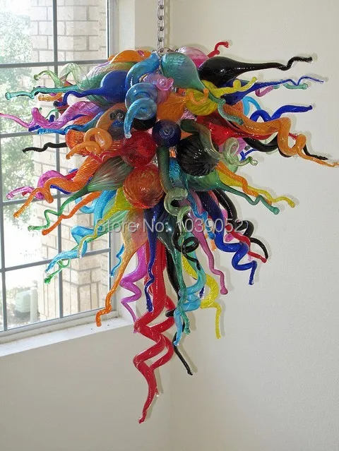 

Free Shipping House Decorative Multi Colored Glass Chandelier