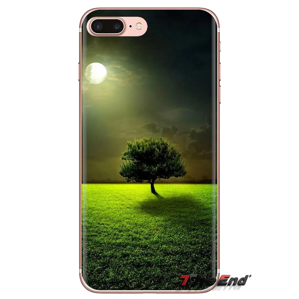 Silicone Phone Cases For iPod Touch Apple iPhone 4 4S 5 5S SE 5C 6 6S 7 8 X XR XS Plus MAX Natural world The Tree of Life Flower |