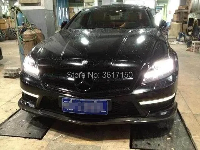 

W218 Carbon Fiber Front Lip Spoiler For CLS Class CLS55 CLS63 10-14 Of The CS Style (Fit AMG Or Sport Bumper)