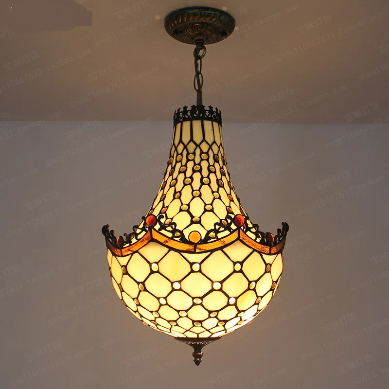 Tiffany светодиодный светильник для ресторана столовой подвесной кассовая стойка