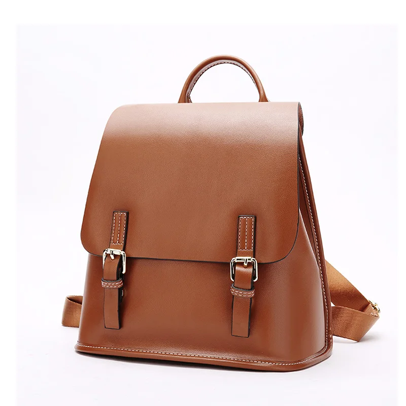 Новинка 2019 рюкзак для колледжа женские сумки на плечо школьный из натуральной