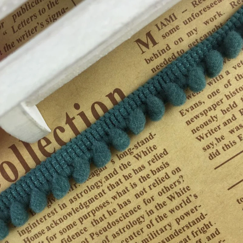 2 ярдов/партия 1 см помпон отделка мяч лента с бахромой DIY Швейные аксессуары