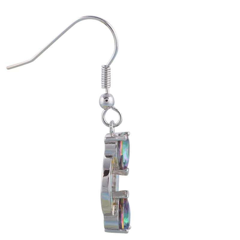 Rolilason таинственный многоцветный Циркон бренд Белый огненный опал Серебро