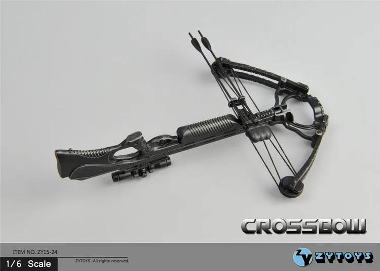 ZYTOYS ZY15-24 1/6th весы Охотный арбалет с употреблением желтого зубчика-Пластик оружие