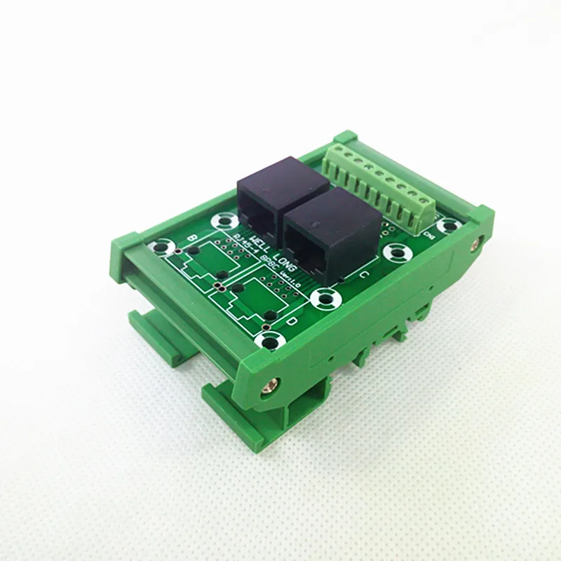 DIN рейка RJ45 Модуль 8P8C прямоугольный разъем 2 ходовая шина секционная плата