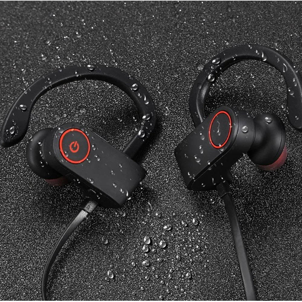 Bluetooth headphones IPX7 waterproof wireless headphone sports bass bluetooth earphone with mic for phone iPhone xiaomi Huawei |