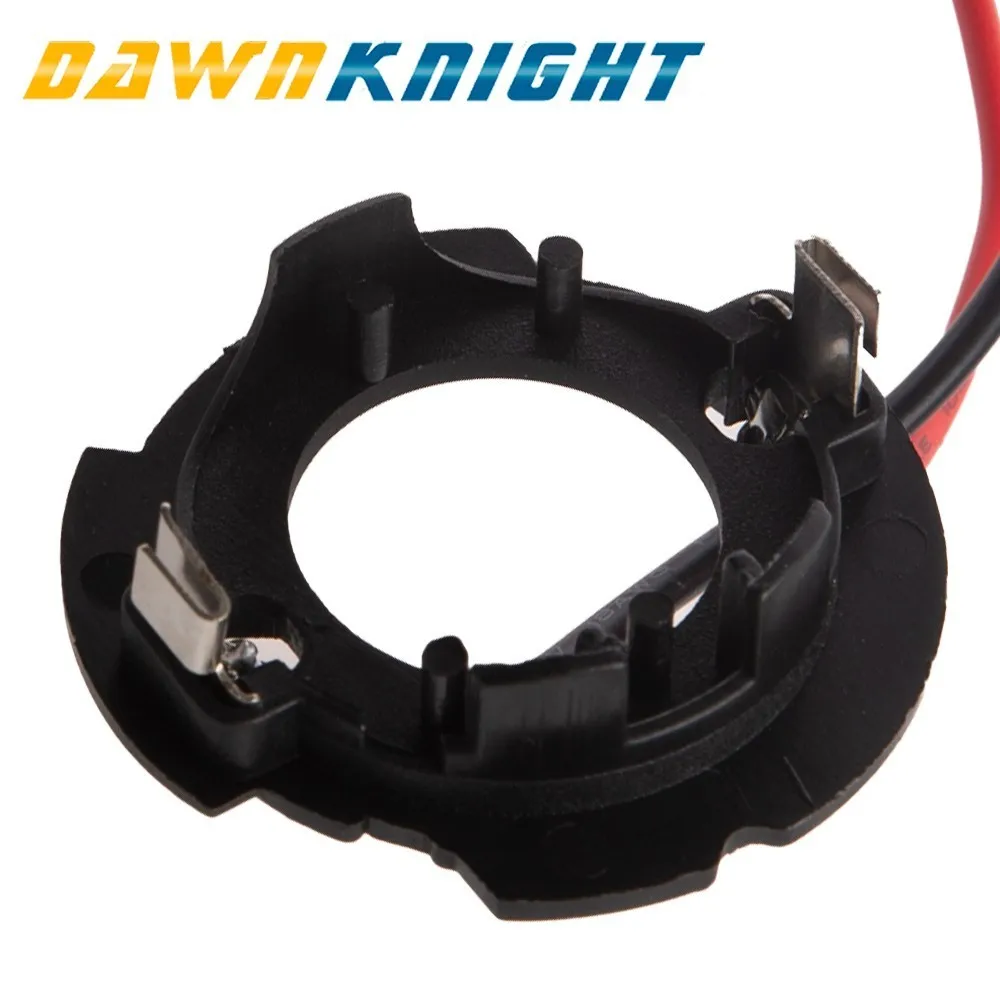 DAWNKNIGHT 2 шт. H7 Led гнездо для фары адаптер для Volkswagen Golf 5/Jetta/старый Sagitar H7 для VW